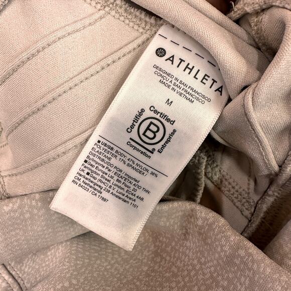 Athleta Delancey Textured Moto Tight Leggings Size Medium - Picture 4 of 9